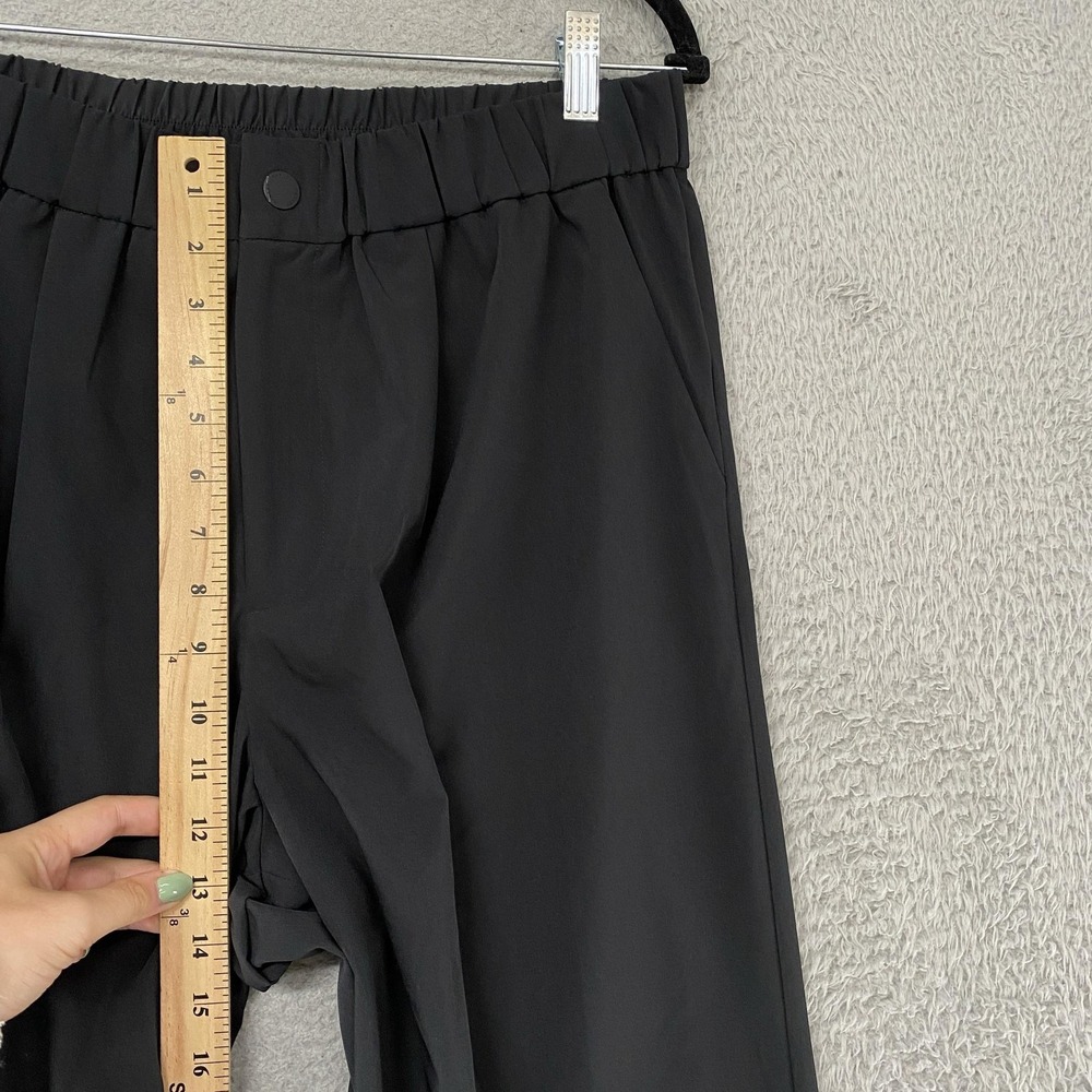 Varley Kayson Wide Leg Pants Womens Large Black Soft Stretch Travel Lightweight - Picture 9 of 16